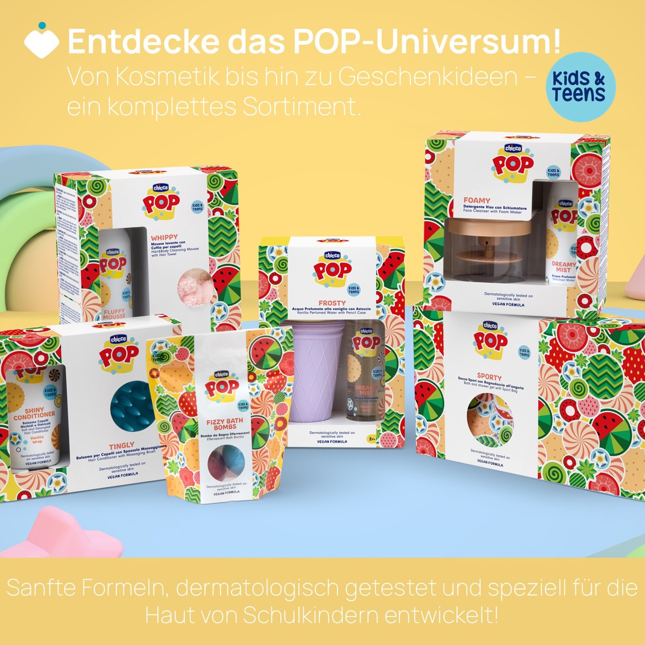 Chicco POP Set "Foamy" Gesichtsreiniger Vanille 150ml mit Schaum-Maker null - 5