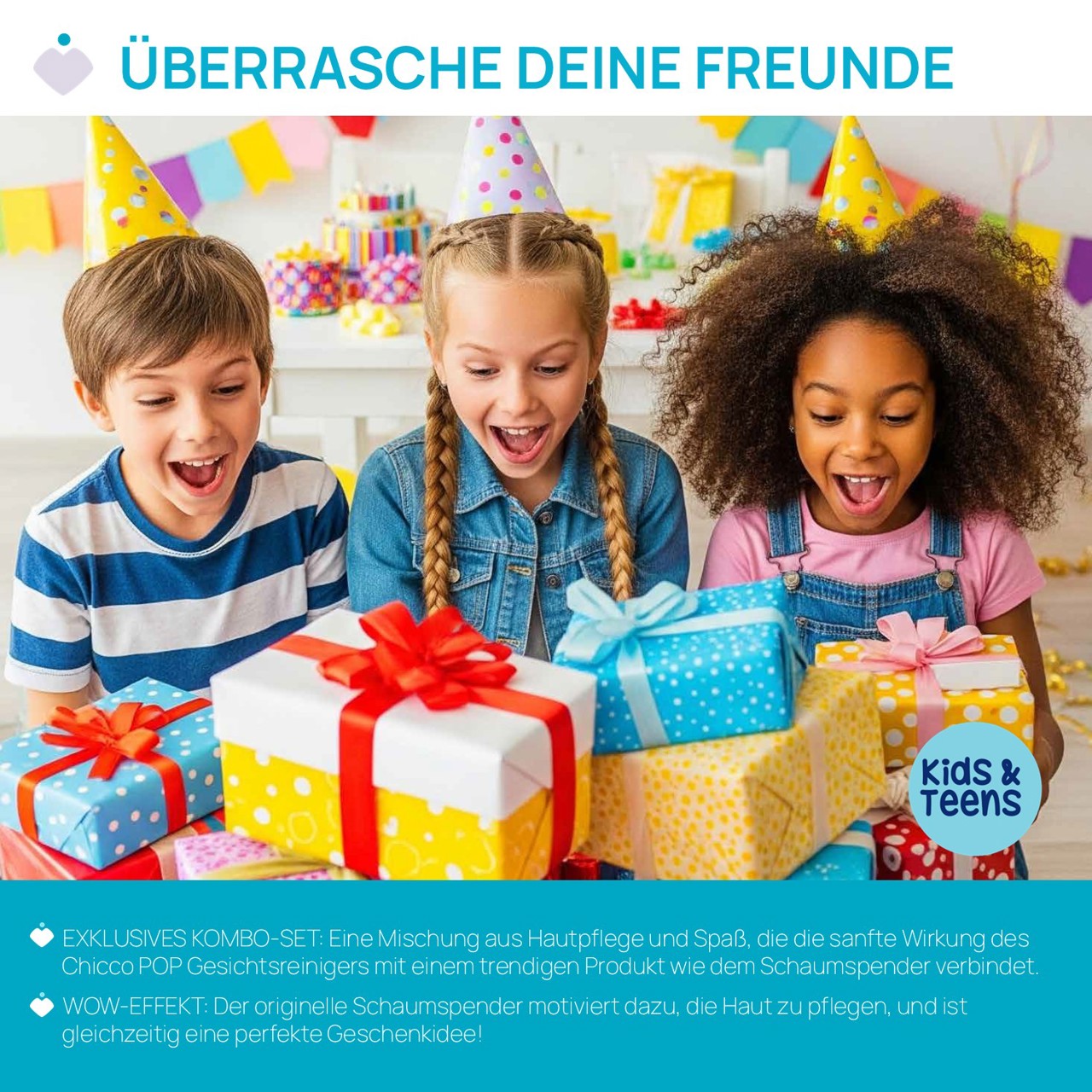 Chicco POP Set "Foamy" Gesichtsreiniger Vanille 150ml mit Schaum-Maker null - 3