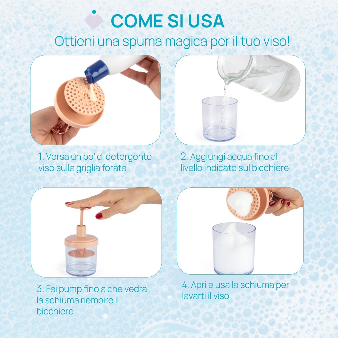 FOAMY GIFT SET - DETERGENTE VISO 150ML CON FOAM MAKER null - 7