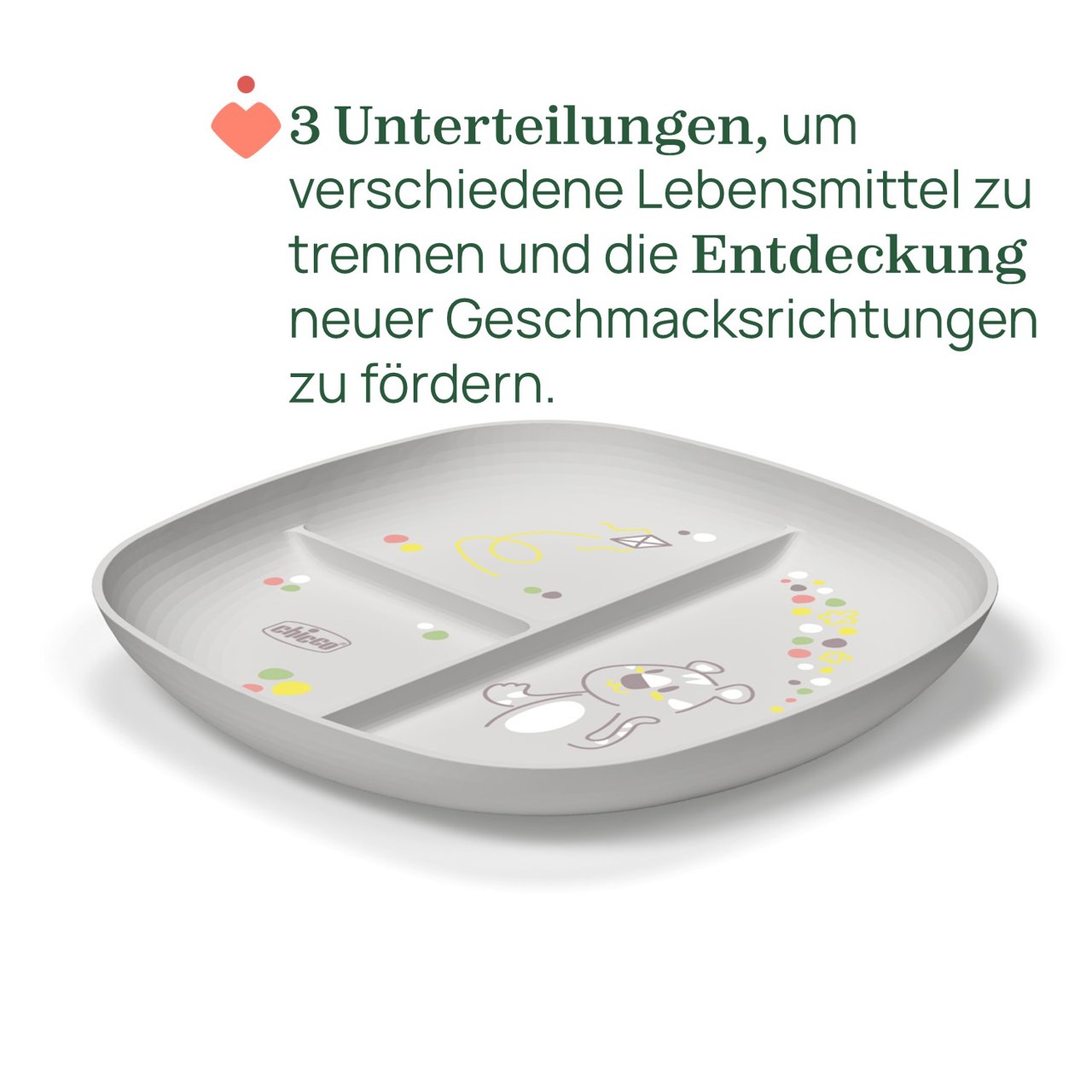 Teller mit Unterteilungen 12M+ null - 2