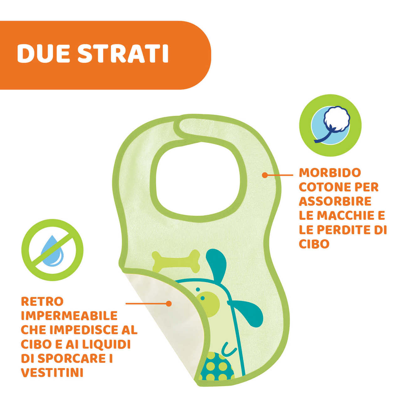 Bavaglini Easy Meal (2 pezzi) Chicco - 4