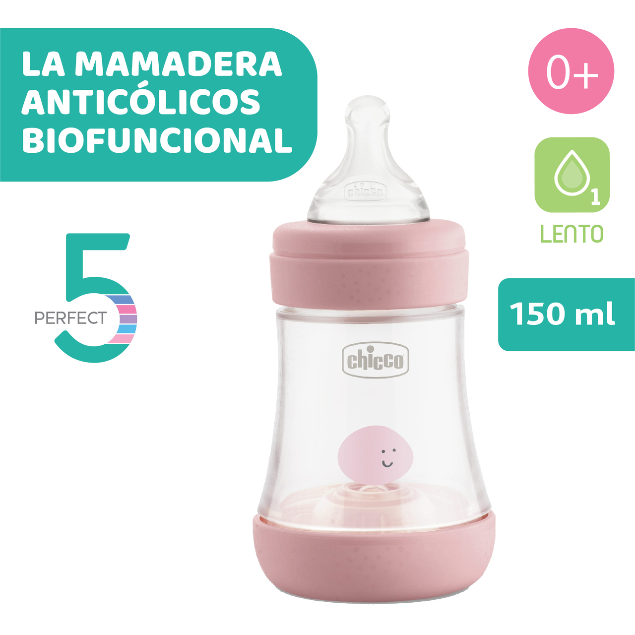 salud emitir molino Mamadera anticólicos Perfect 5 150ml Recién Nacidos