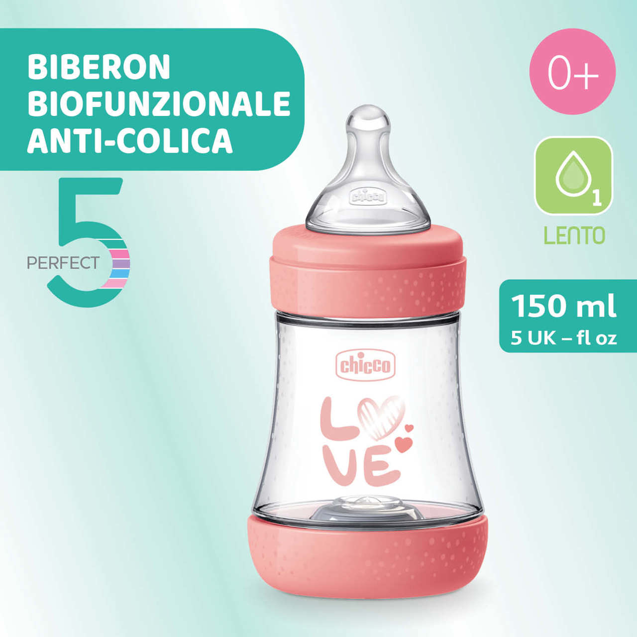 Perfect 5 Biberon 150 ml - Flusso lento image number 1