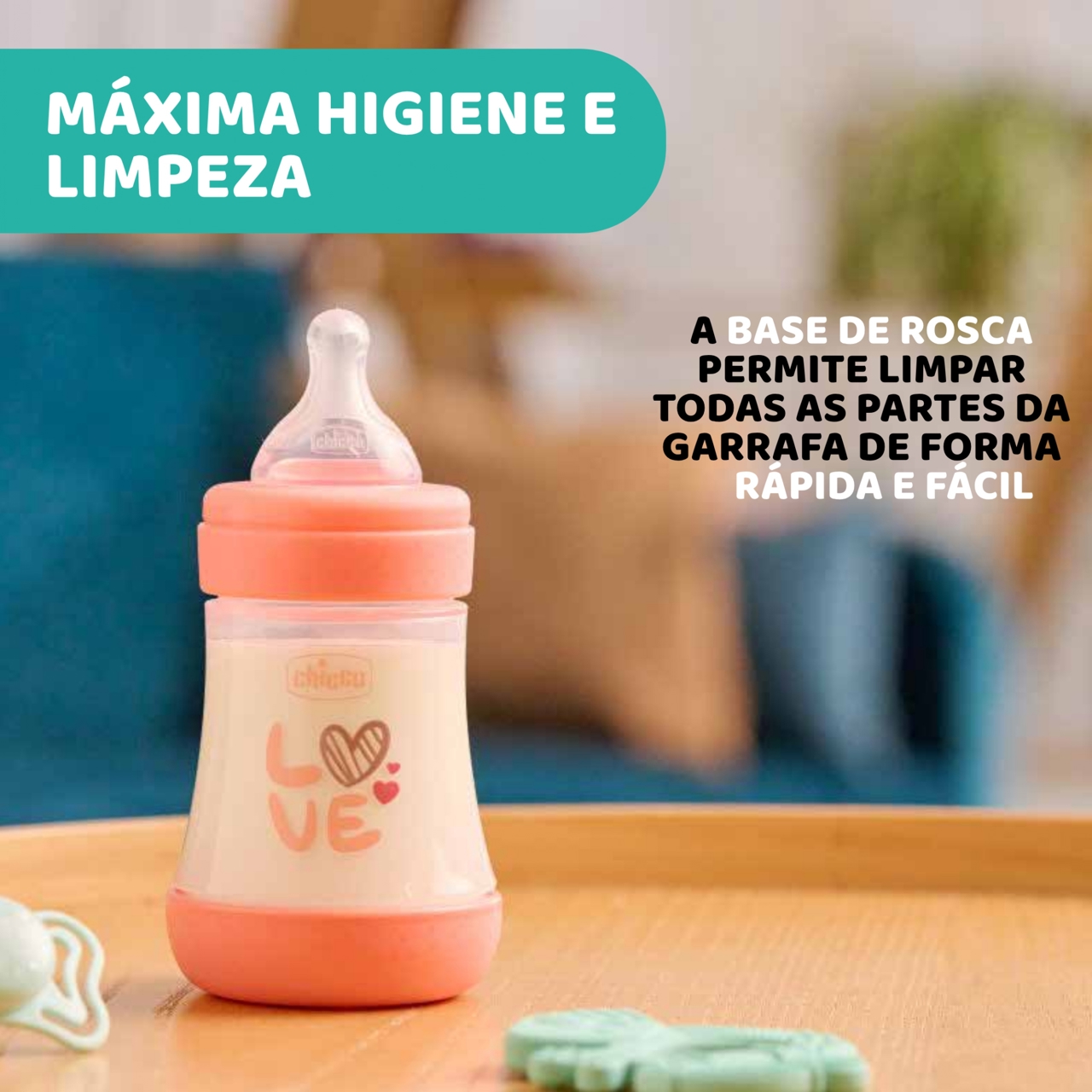 BIBERÃO PERFECT 5 150ML FLUXO NORMAL Chicco - 9