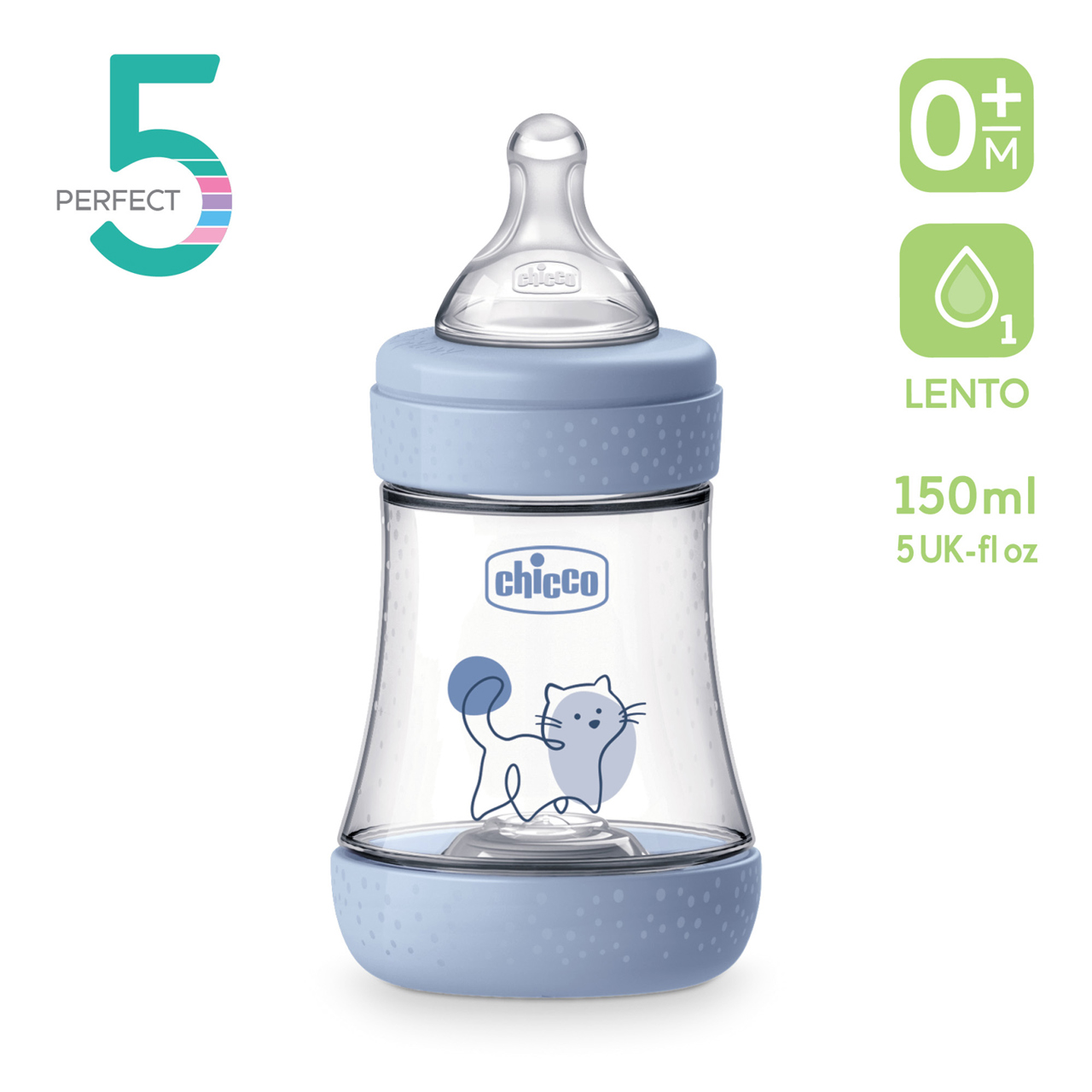 Biberon Perfect 5 Flusso lento (150 ml) Chicco - 1