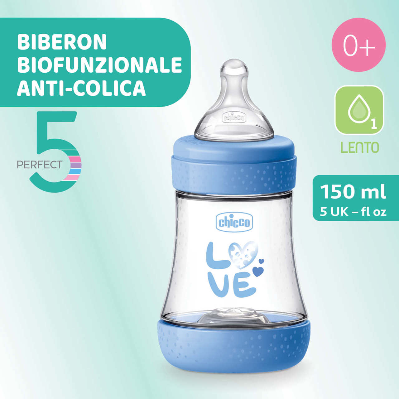 Biberon Perfect 5 Flusso lento (150 ml) null - 1