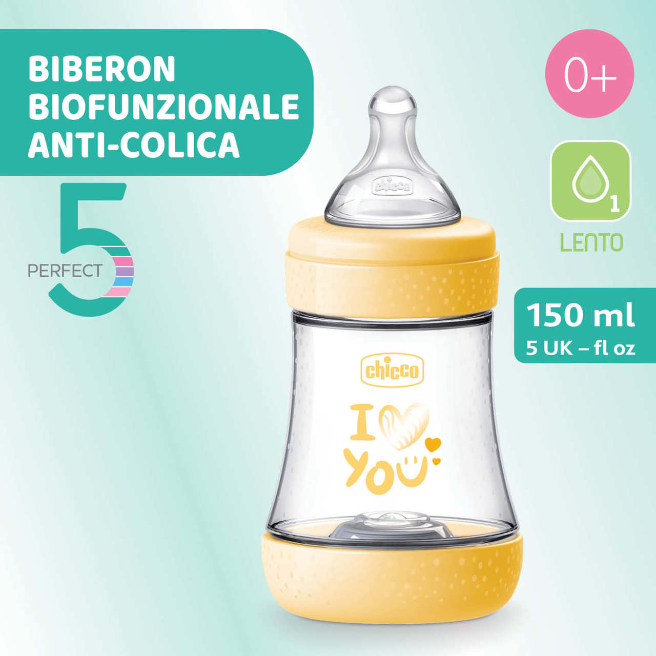 Biberon Perfect 5 Flusso lento (150 ml) null - 1