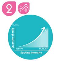 2. CLINICALLY TESTED PHYSIOLOGICAL SUCKING RHYTHM.