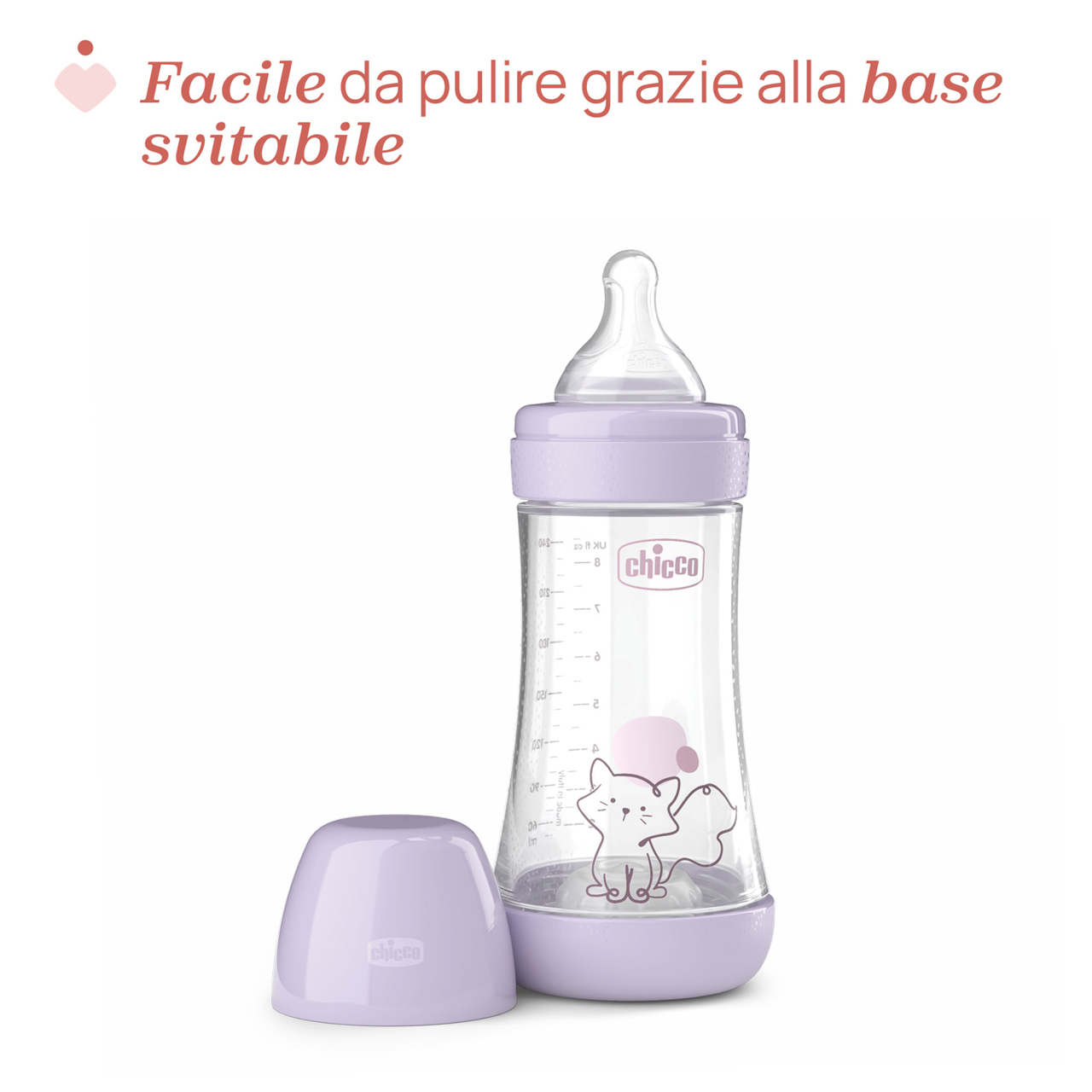 Perfect 5 Biberon 240 ml - Flusso medio Chicco - 4