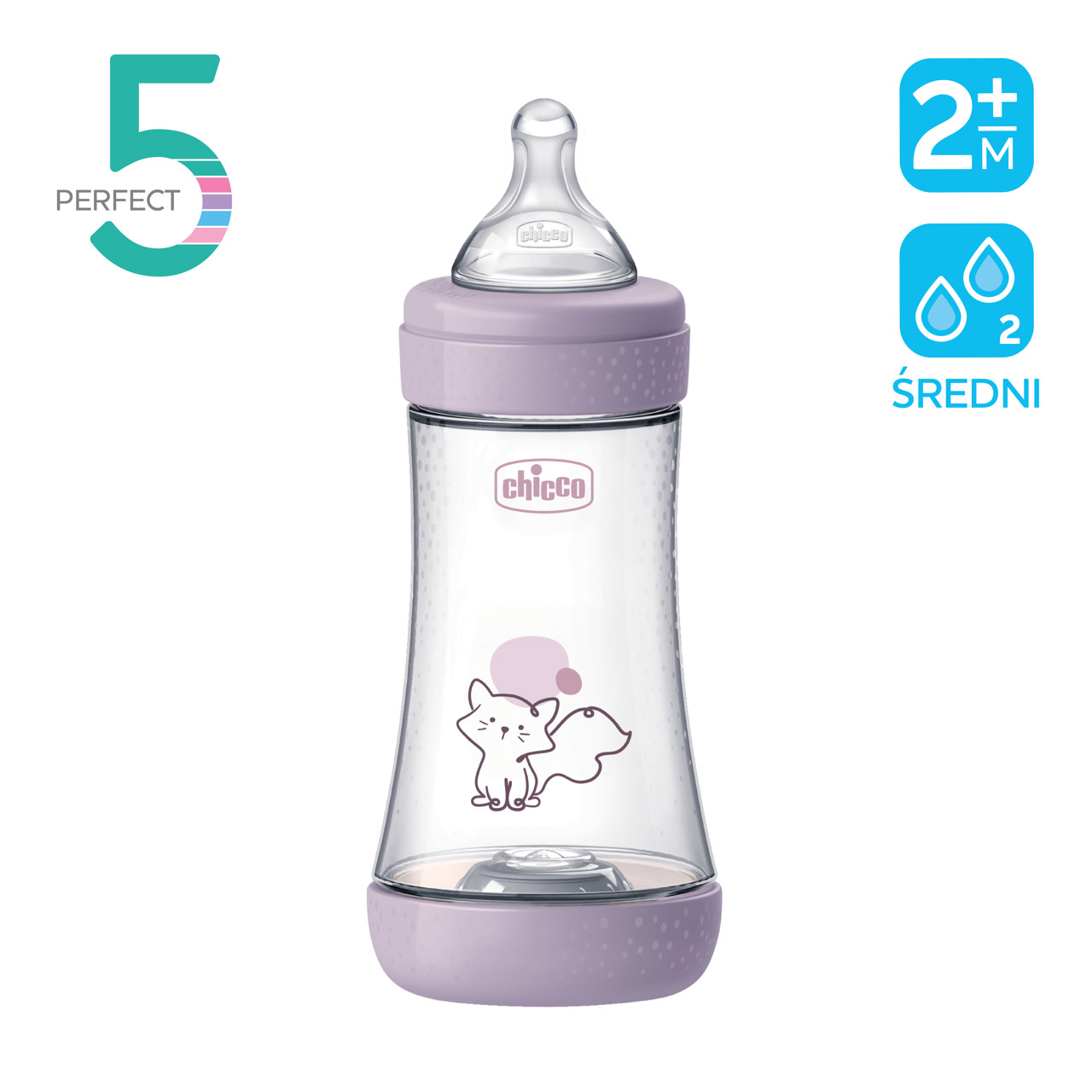 PERFECT5 240 ML SMOCZEK SILIKONOWY, PRZEPŁYW ŚREDNI 2M+ null - 1