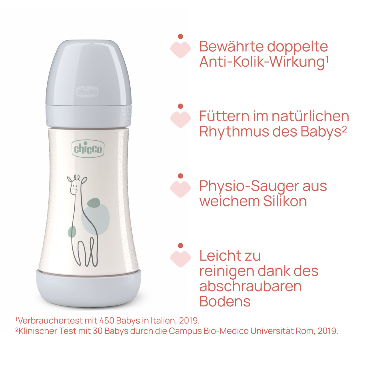 Babyfl&auml;schchen Perfect 5, 240ML, Mittlerer Fluss, Silikon null - 5