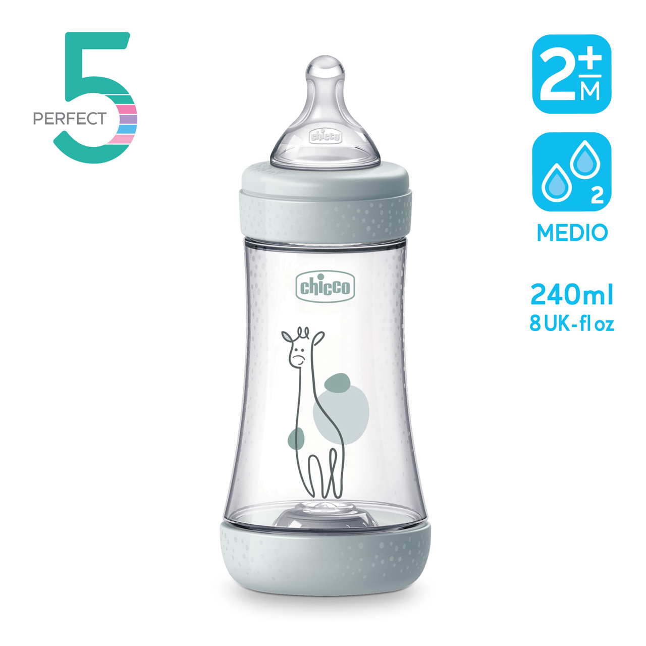 Perfect 5 Biberon 240 ml - Flusso medio Chicco - 7