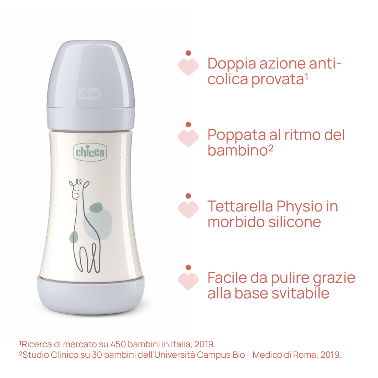 Perfect 5 Biberon 240 ml - Flusso medio Chicco - 4