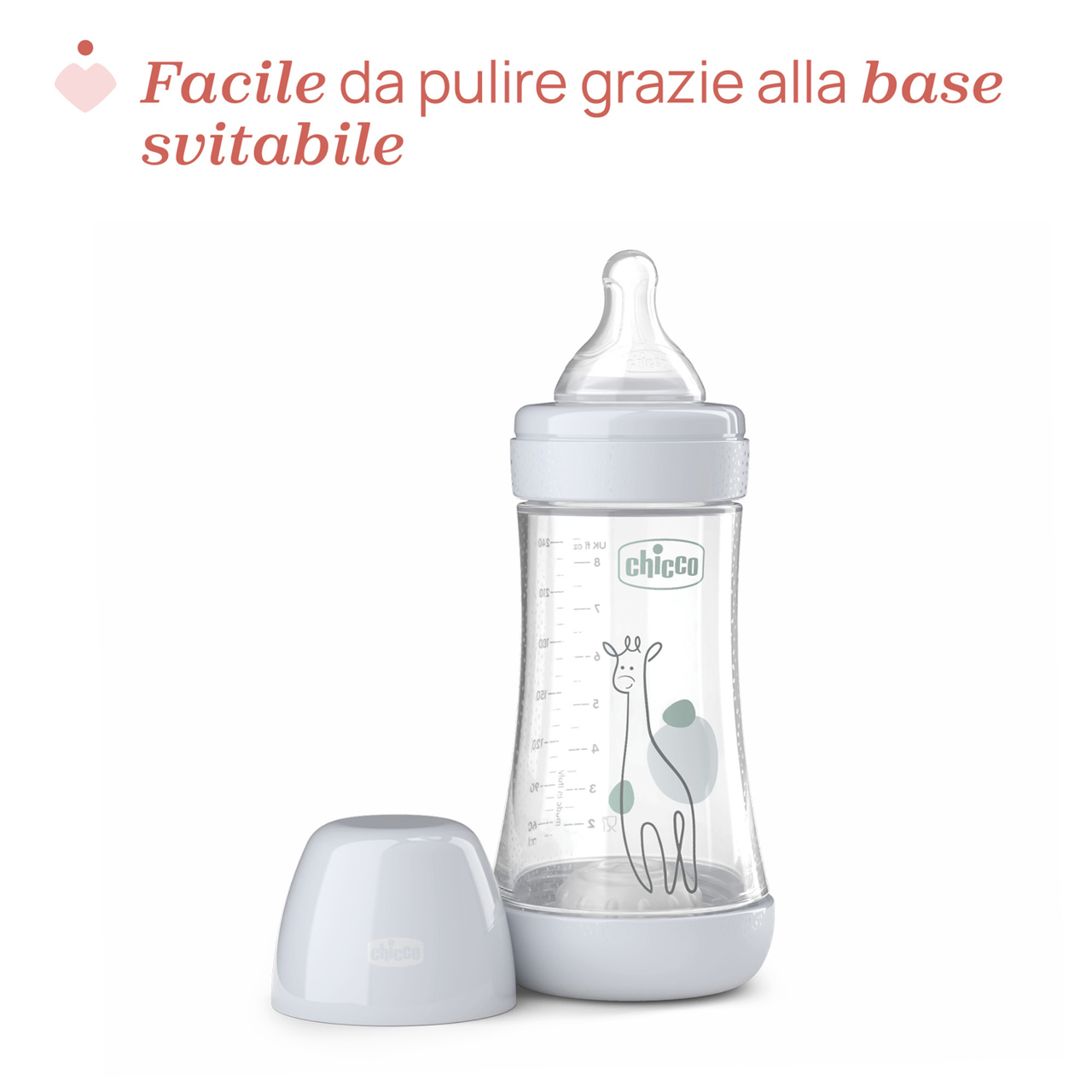 Perfect 5 Biberon 240 ml - Flusso medio Chicco - 1