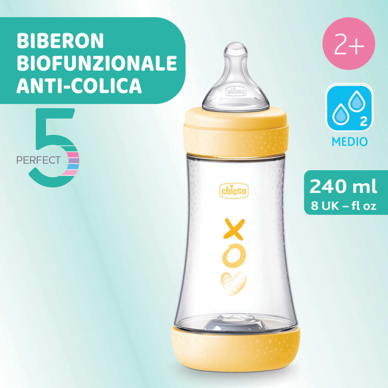 Perfect 5 Biberon 240 ml - Flusso medio null - 1