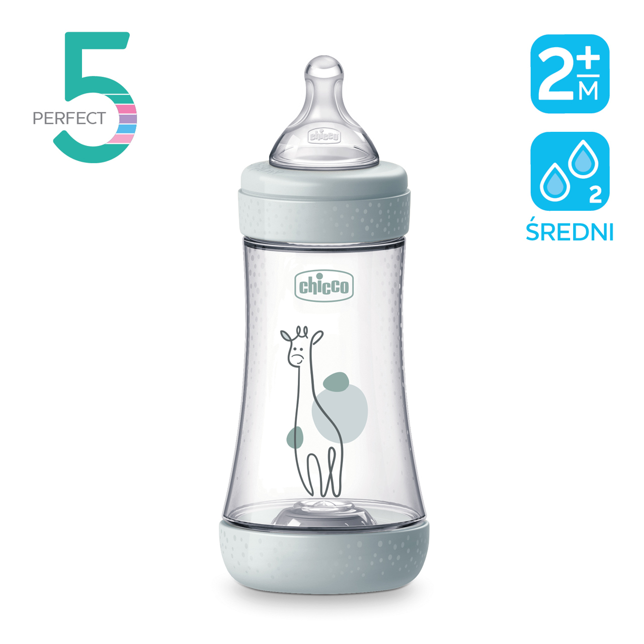 PERFECT5 240 ML SMOCZEK SILIKONOWY, PRZEPŁYW ŚREDNI 2M+ null - 1
