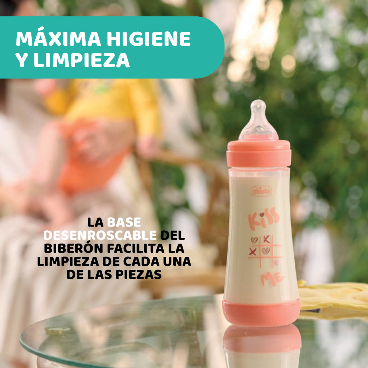 PERFECT5 300ml Biberón Silicona 4m+ Chicco - 9