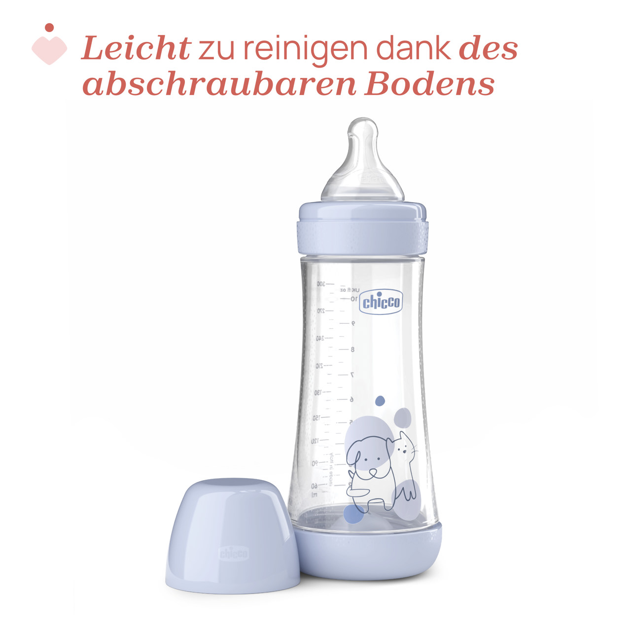 Babyfl&auml;schchen Perfect 5, 300 ml, Schneller Fluss, Silikon null - 3