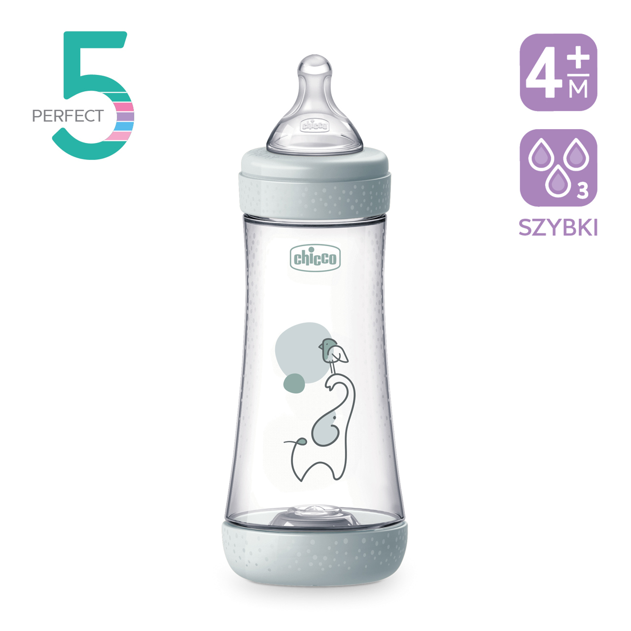  PERFECT5 300 ML SMOCZEK SILIKONOWY, PRZEPŁYW SZYBKI 4M+ null - 1