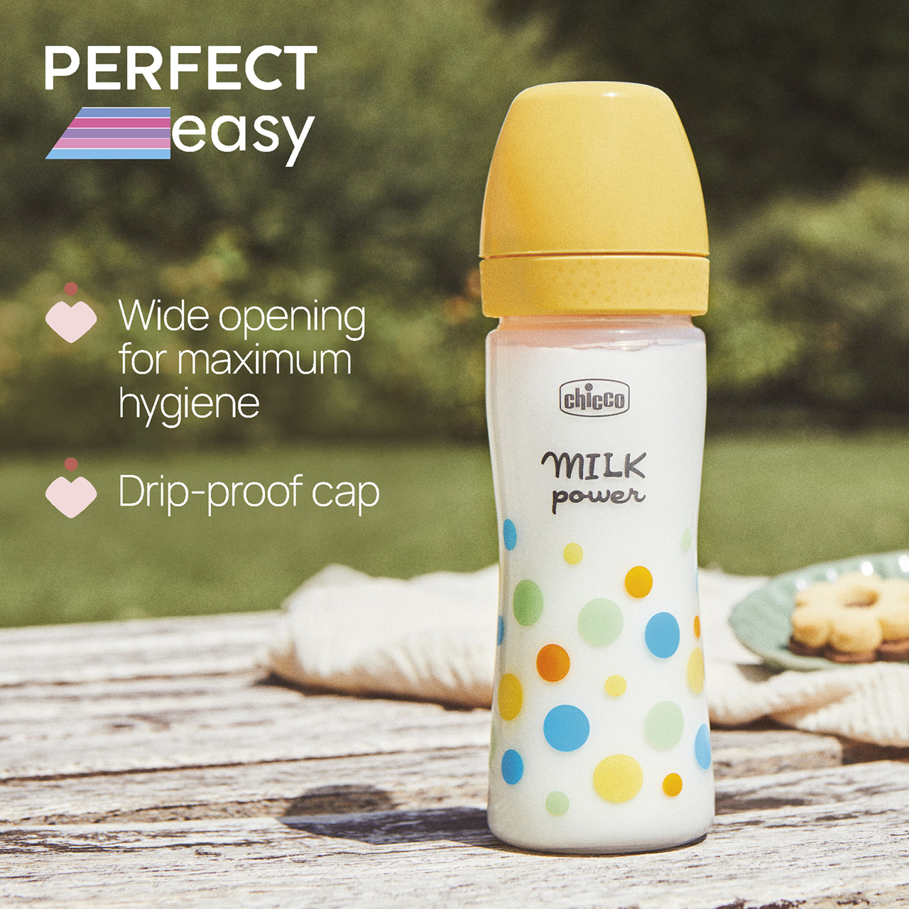 PERFECT EASY Voedingsfles 250 ml Gemiddelde Stroom Chicco - 5