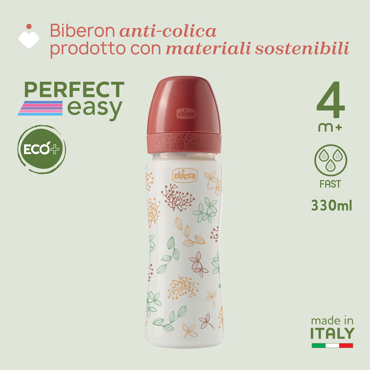 Biberon PERFECT easy ECO+ da 330 ml - Flusso VELOCE image number 3