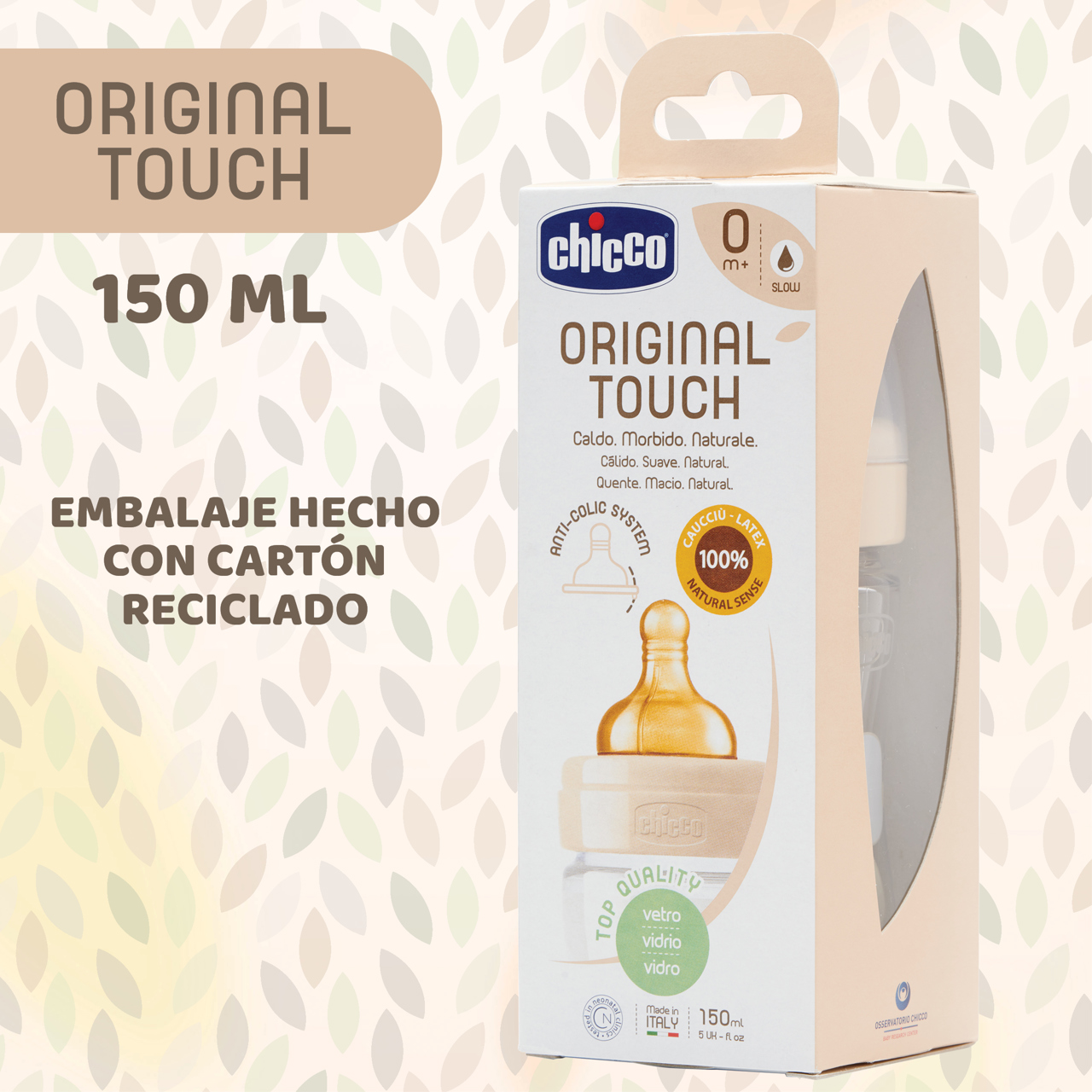 Original Touch 150ml Biberón Cristal 0m+ image number 8