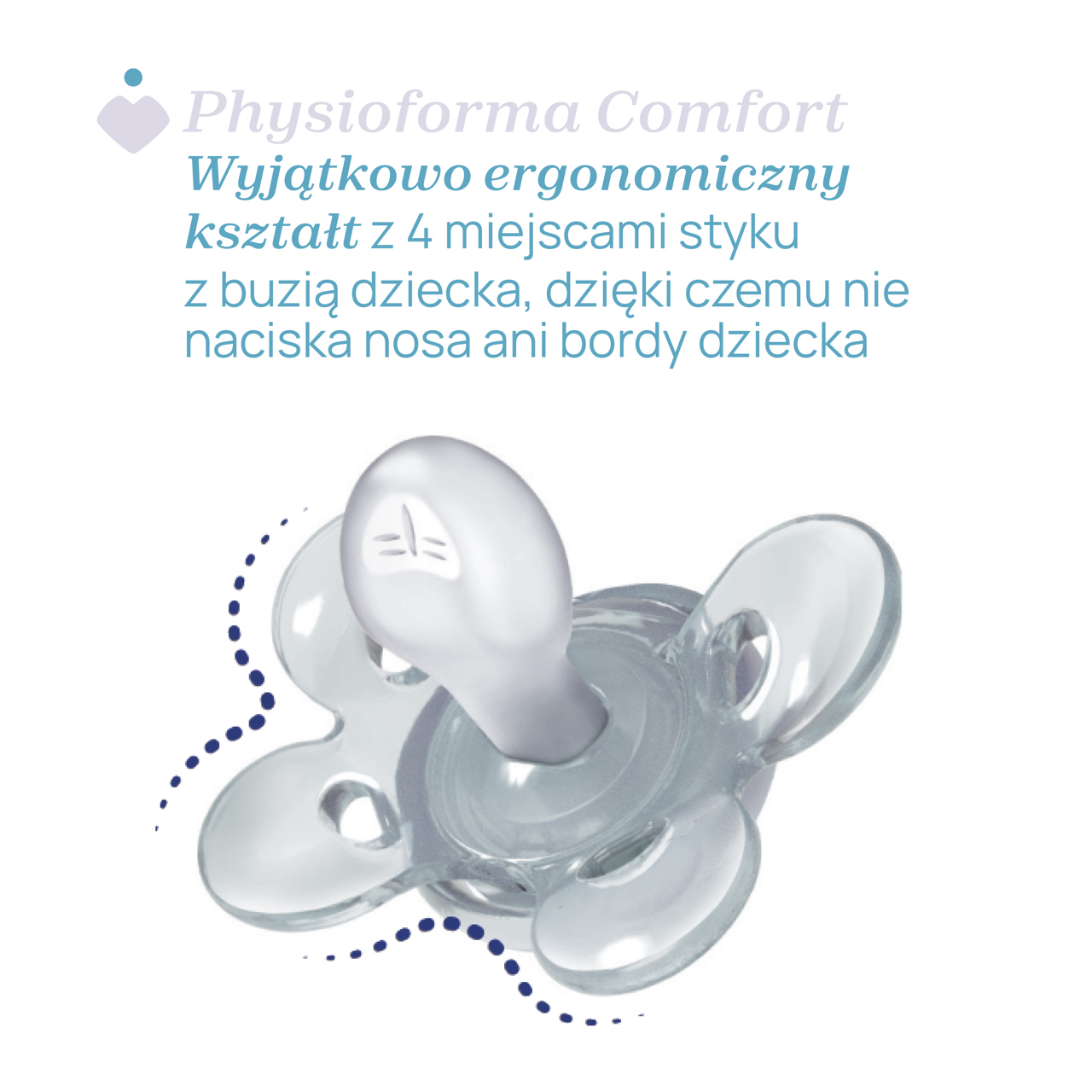 SMOCZEK USPOKAJAJĄCY PHYSIOFORMA COMFORT SILIKONOWY 0 -6 M+ 1 SZT null - 2