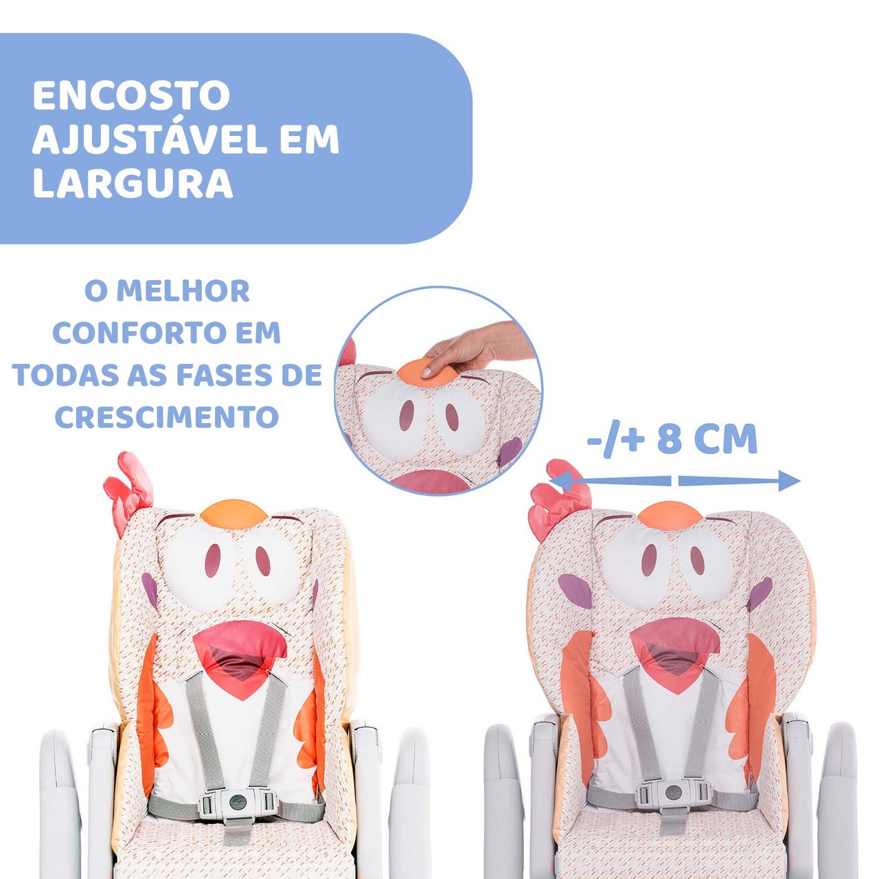 Cadeira de Papa Polly 2 Start Baby Elefante - Chicco - GraviDicas Store -  Ajudamos Mães a simplificar a Difícil e Linda Jornada da Maternidade