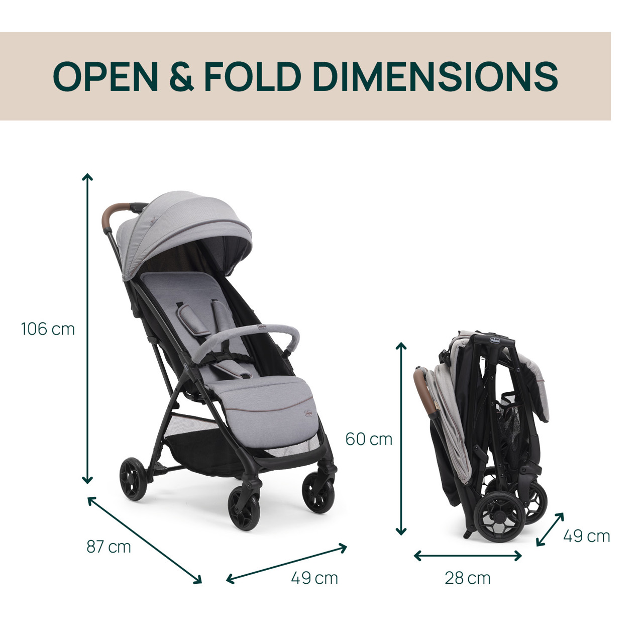 Коляска прогулочная Chicco Glee с автоскладыванием 0+ null - 4