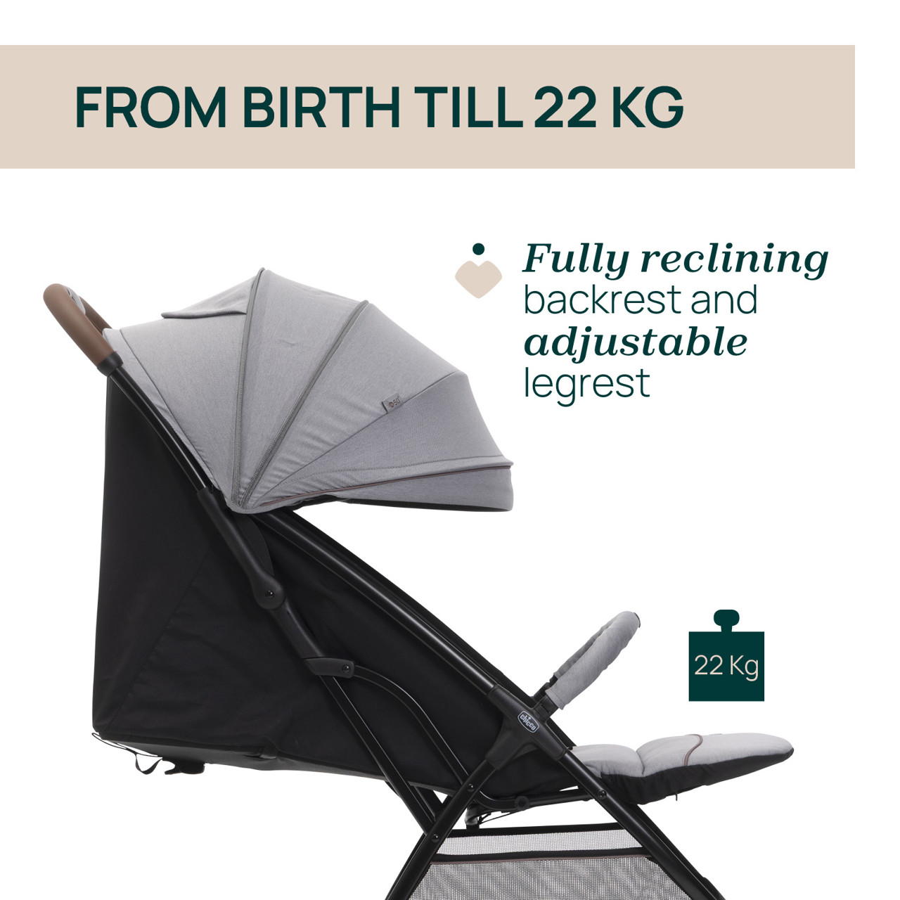 Коляска прогулочная Chicco Glee с автоскладыванием 0+ null - 2