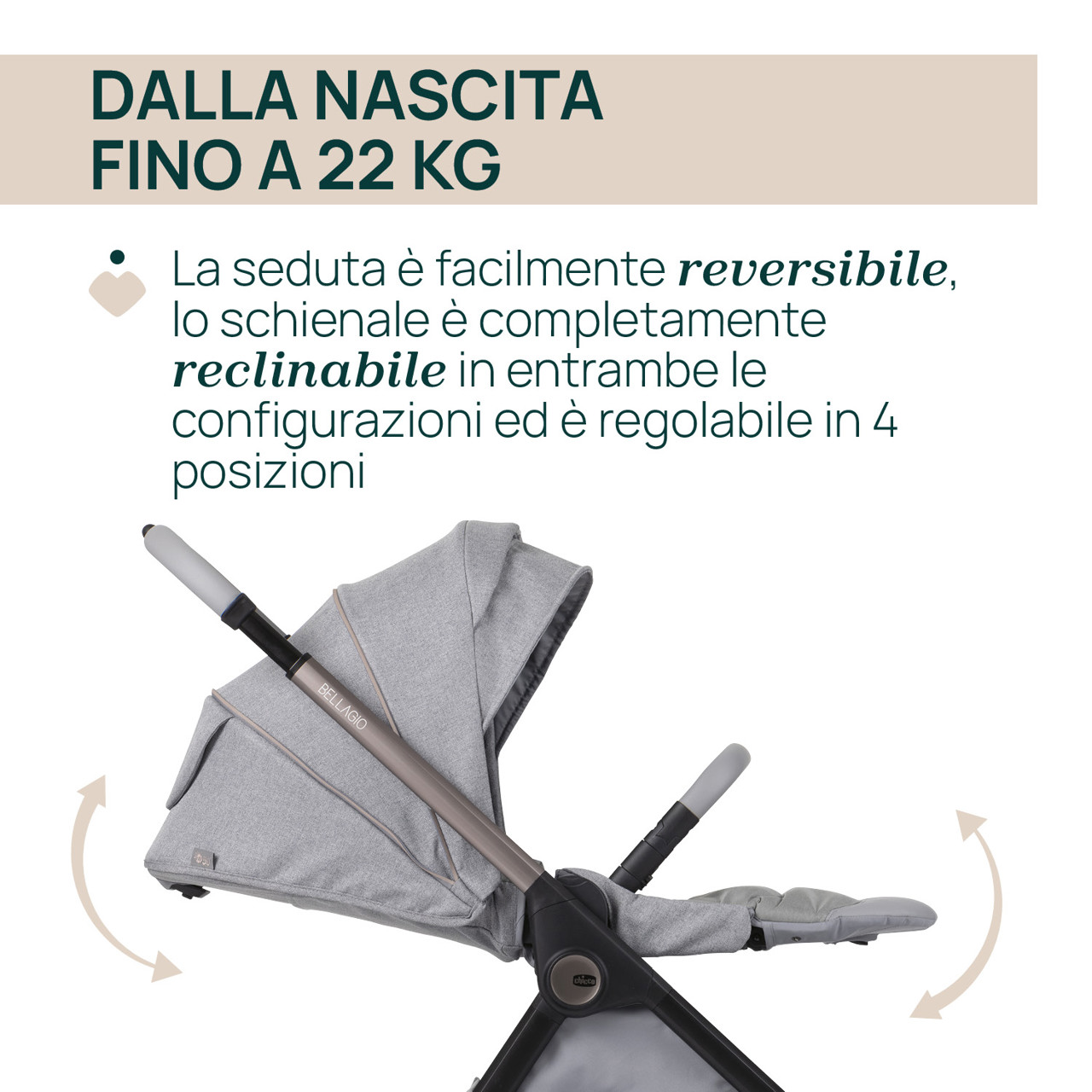 Trio Bellagio Gran Comfort con Kory Plus Chicco - 4