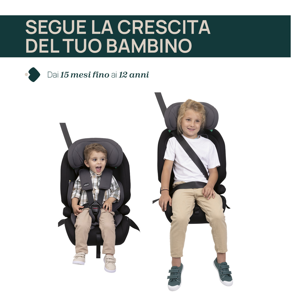 Seggiolino auto Gro-Up i-Size (76-150 cm) Chicco - 5