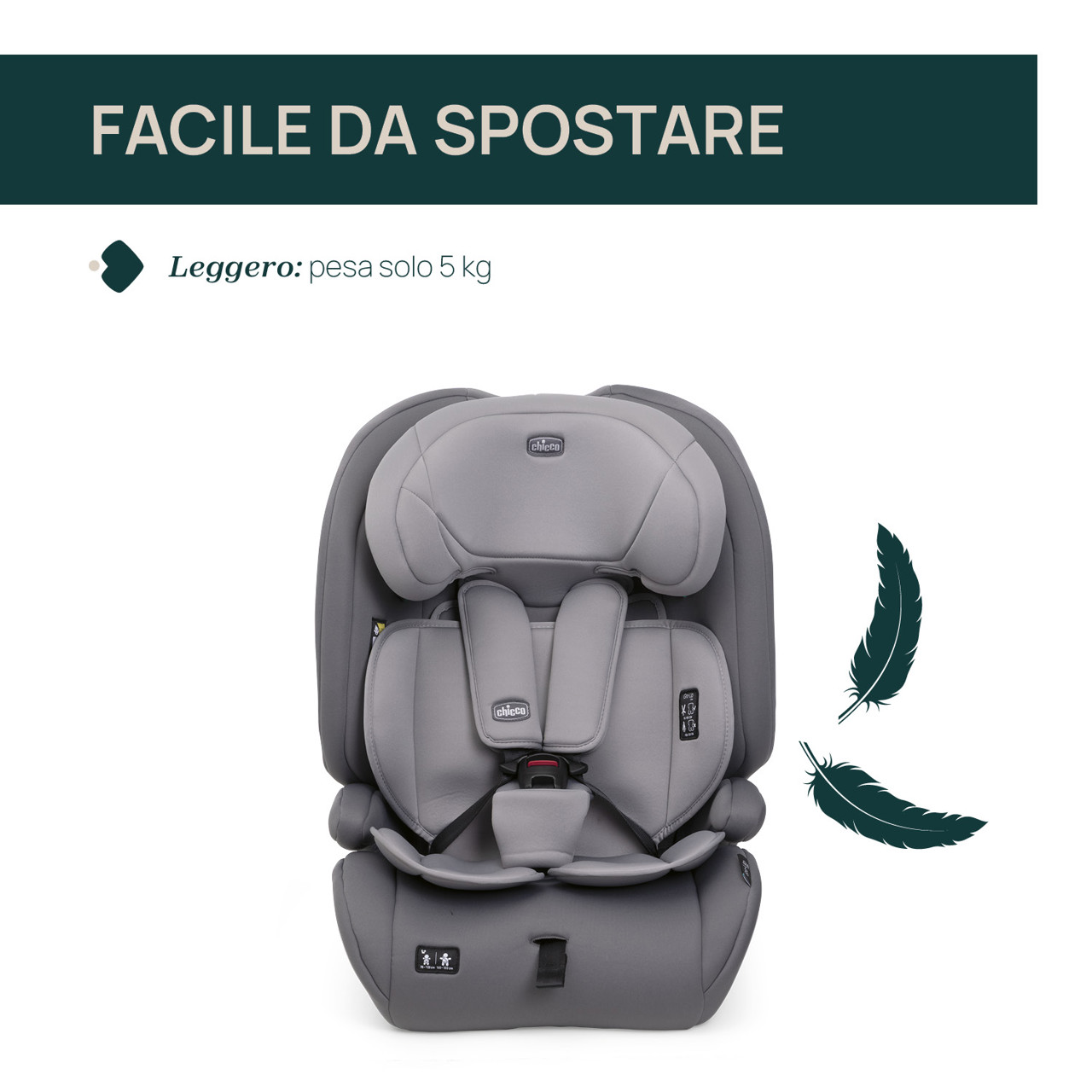 Seggiolino auto Gro-Up i-Size (76-150 cm) Chicco - 2