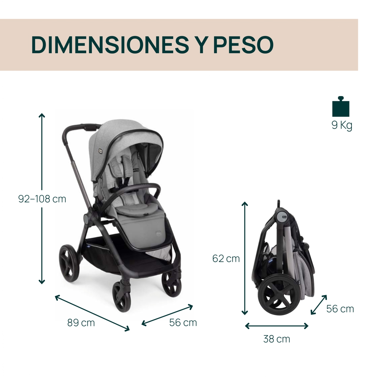 Duo Mysa con capazo Gran Comfort Chicco - 1