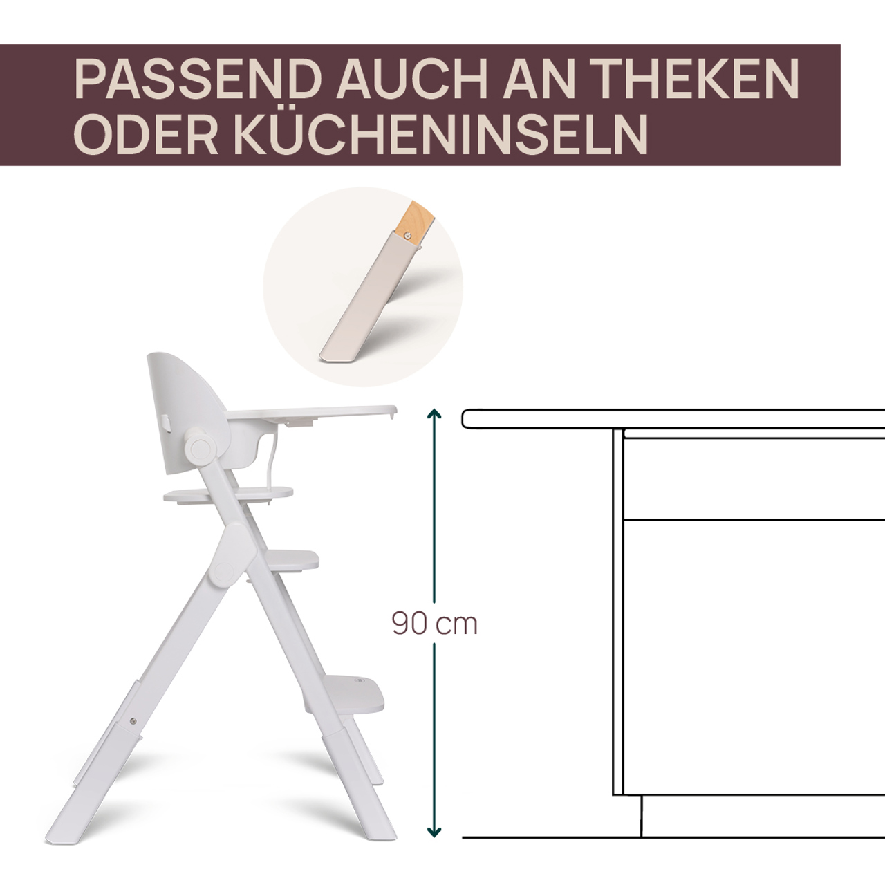 Mitwachsender Hochstuhl Meraviglia Up aus Holz null - 5
