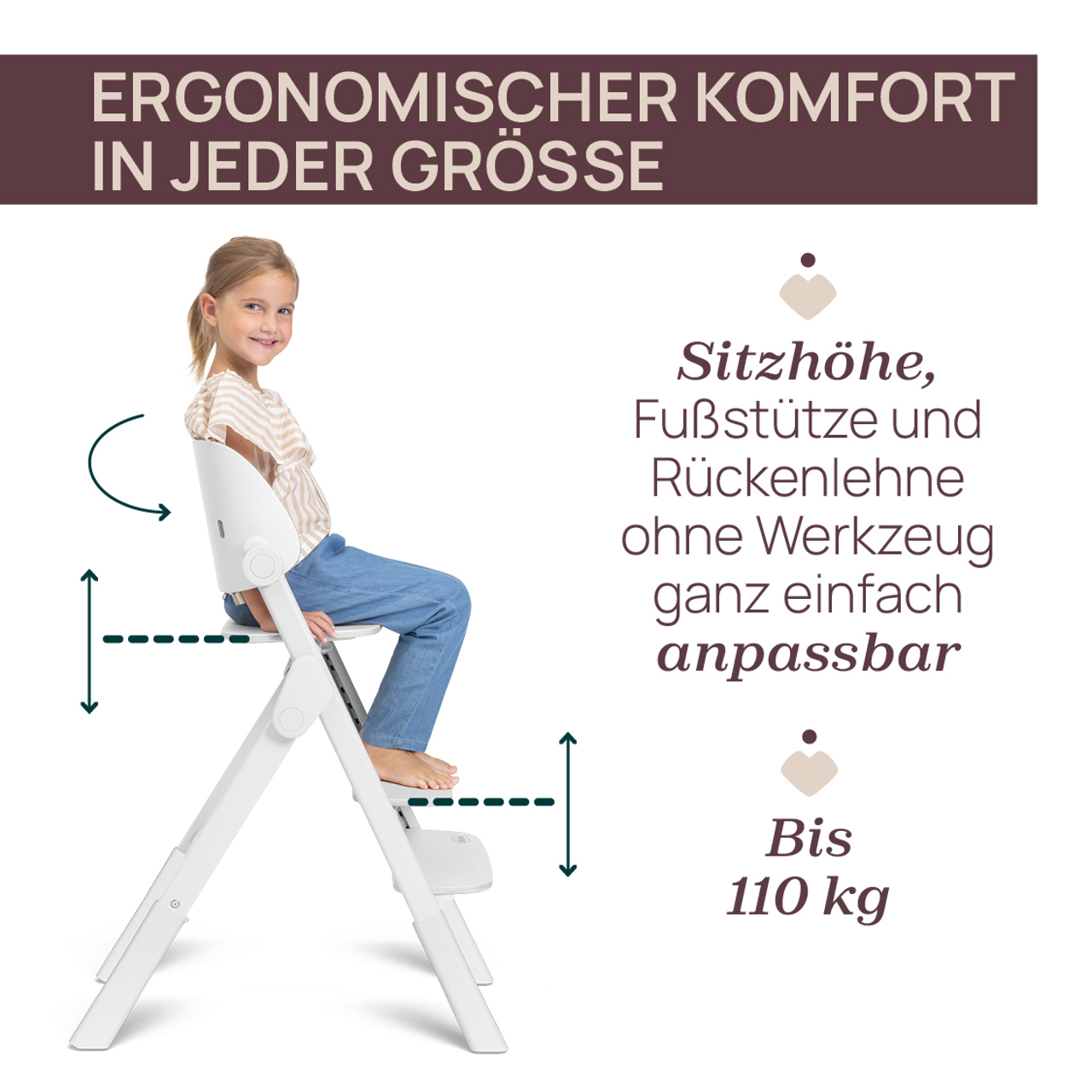 Mitwachsender Hochstuhl Meraviglia Up aus Holz null - 6