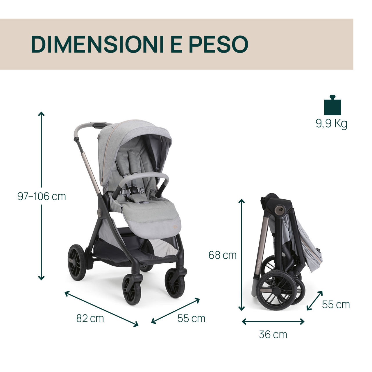 Trio Bellagio 2 Gran Comfort con Kory Plus Chicco - 1