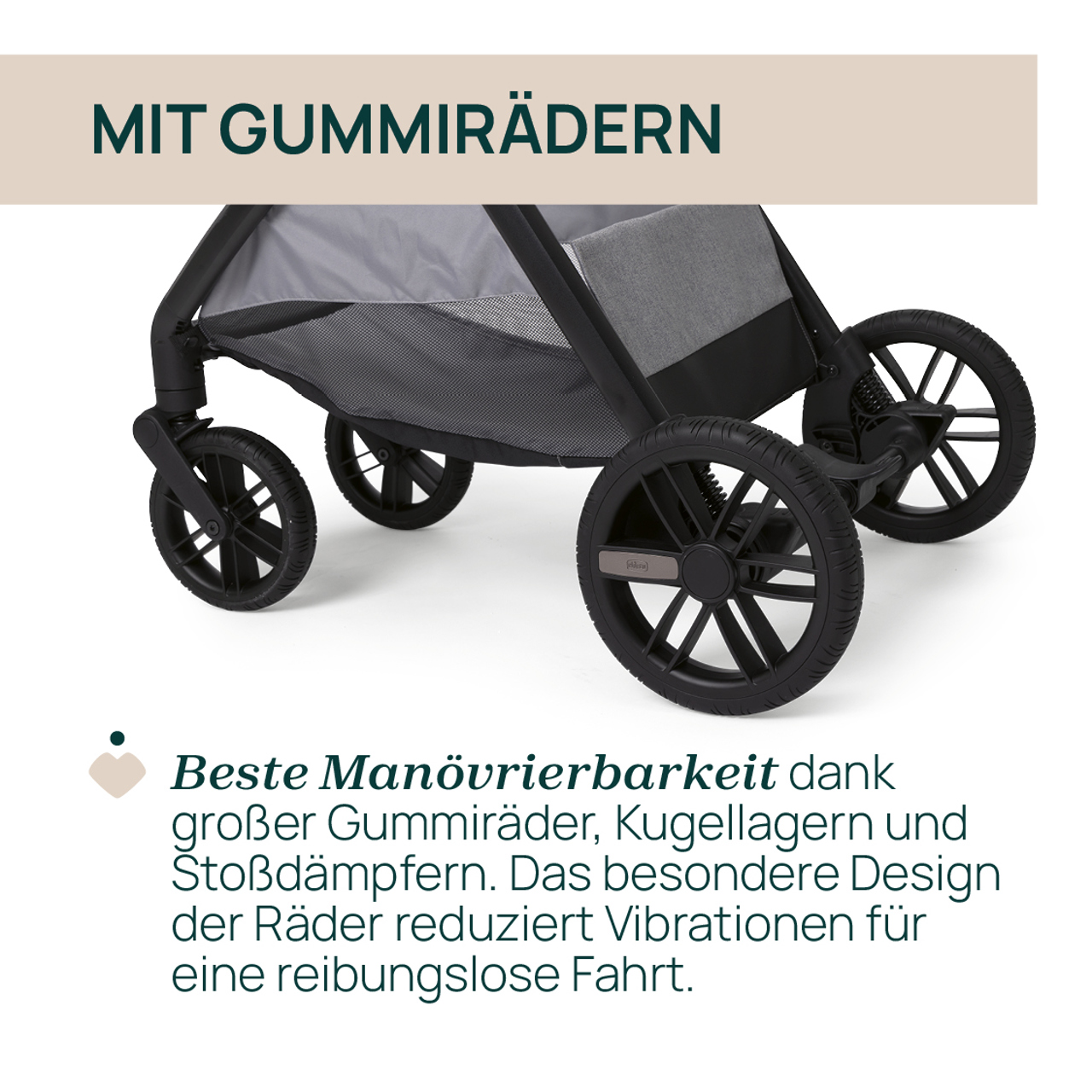 Bellagio 2, modularer, selbstschlie&szlig;ender Kinderwagen null - 3