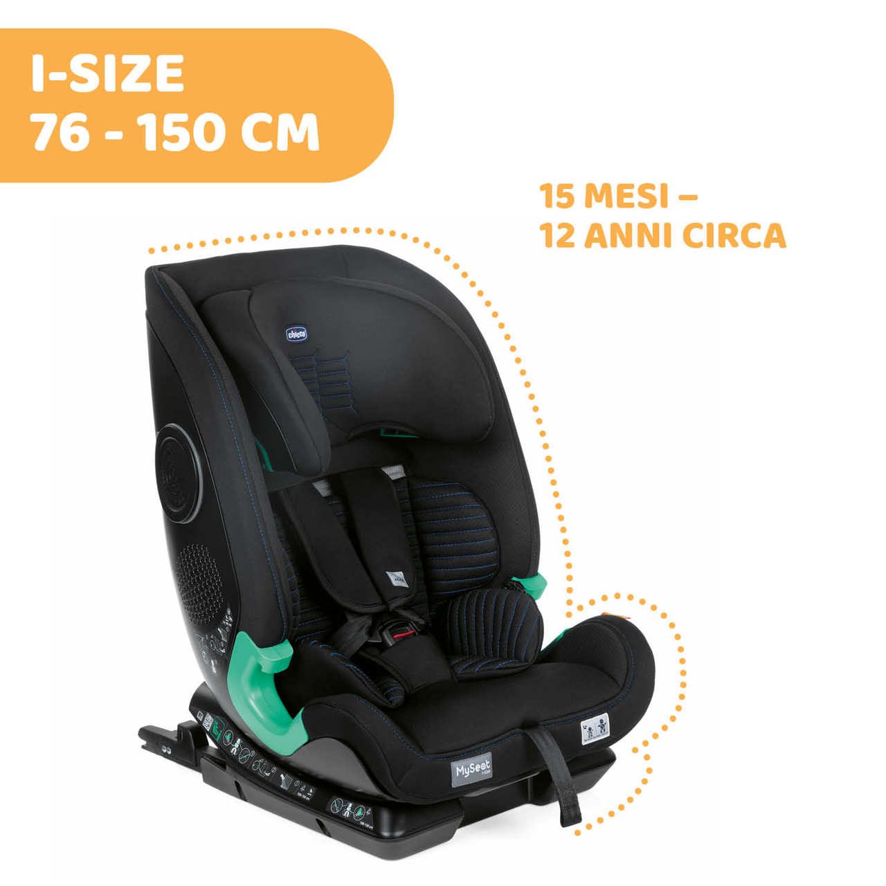MySeat i-Size Air (76-150 cm) - Edizione speciale "Zip&Wash" image number 1
