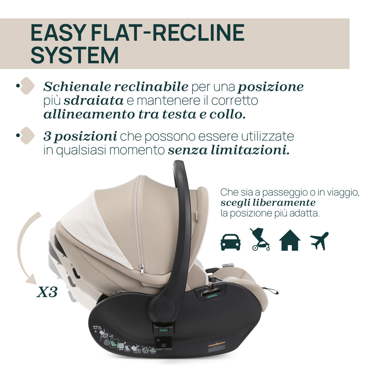 Trio Mysa Flexi con First Seat Recline Chicco - 18