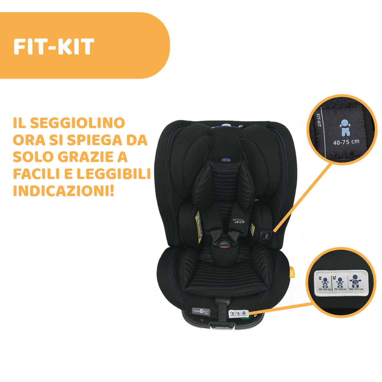 Seggiolino auto Seat3Fit Air i-Size Zip&Wash image number 14