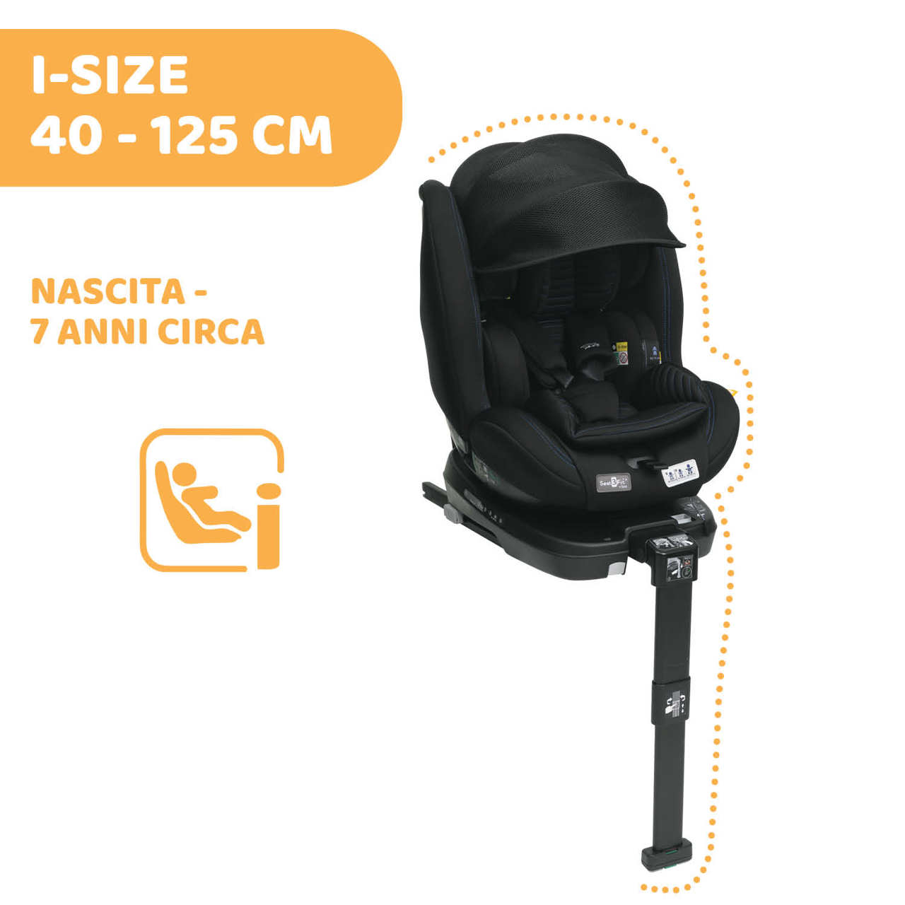 Seggiolino auto Seat3Fit  Zip&Wash Air (40-125 cm) image number 1