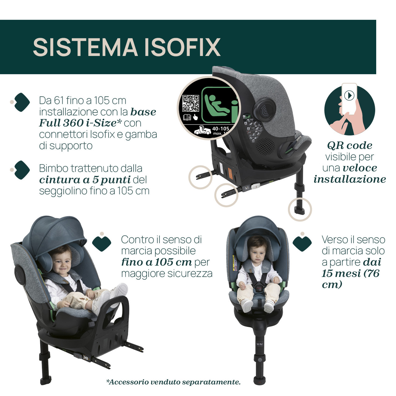 Bi-Seat i-Size Air e Base Full 360 i-Size (40-150 cm) Chicco - 4