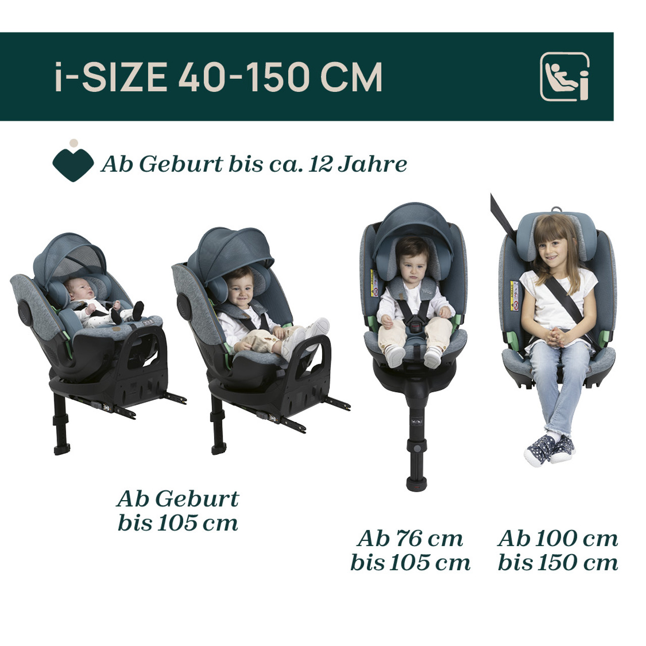 Bi-Seat i-Size Air & Full 360 i-Size Basis (40-150 cm) null - 2