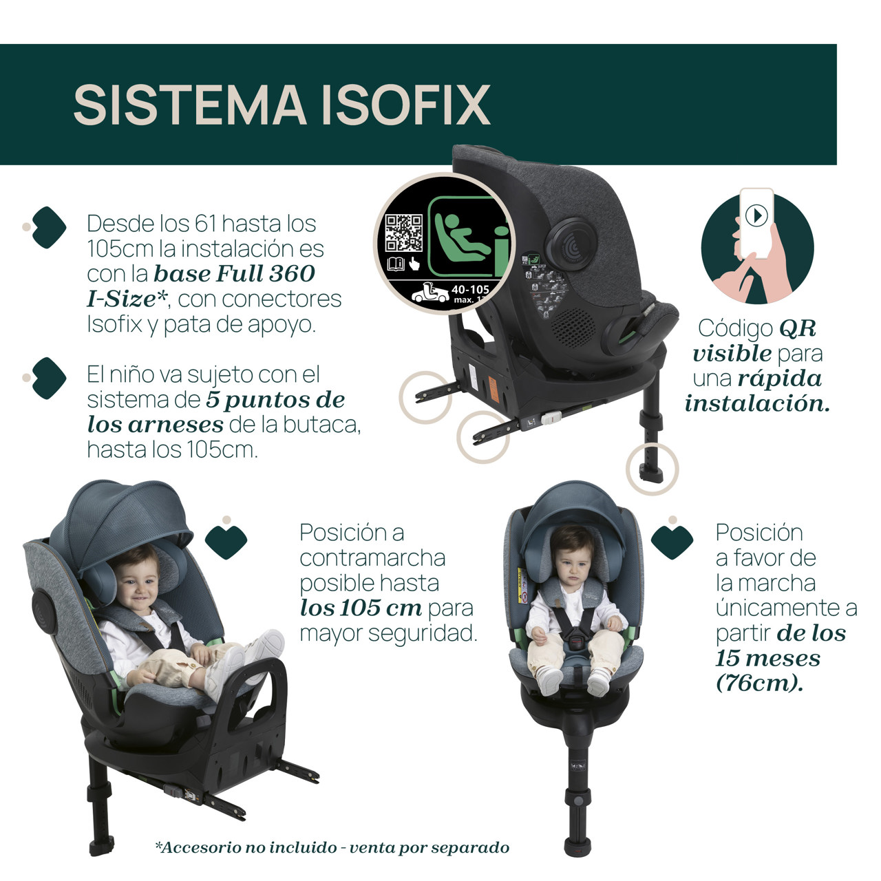 Bi-Seat + Base Full 360 i-Size null - 14
