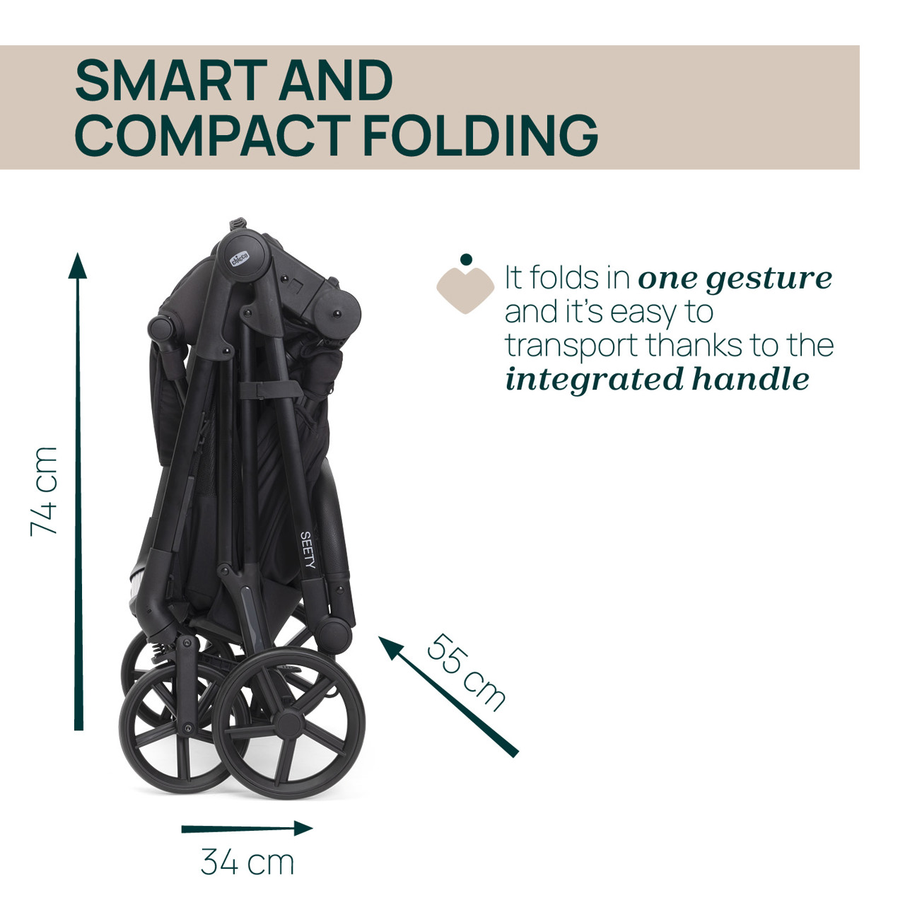Poussette Seety 2 Chicco - 1
