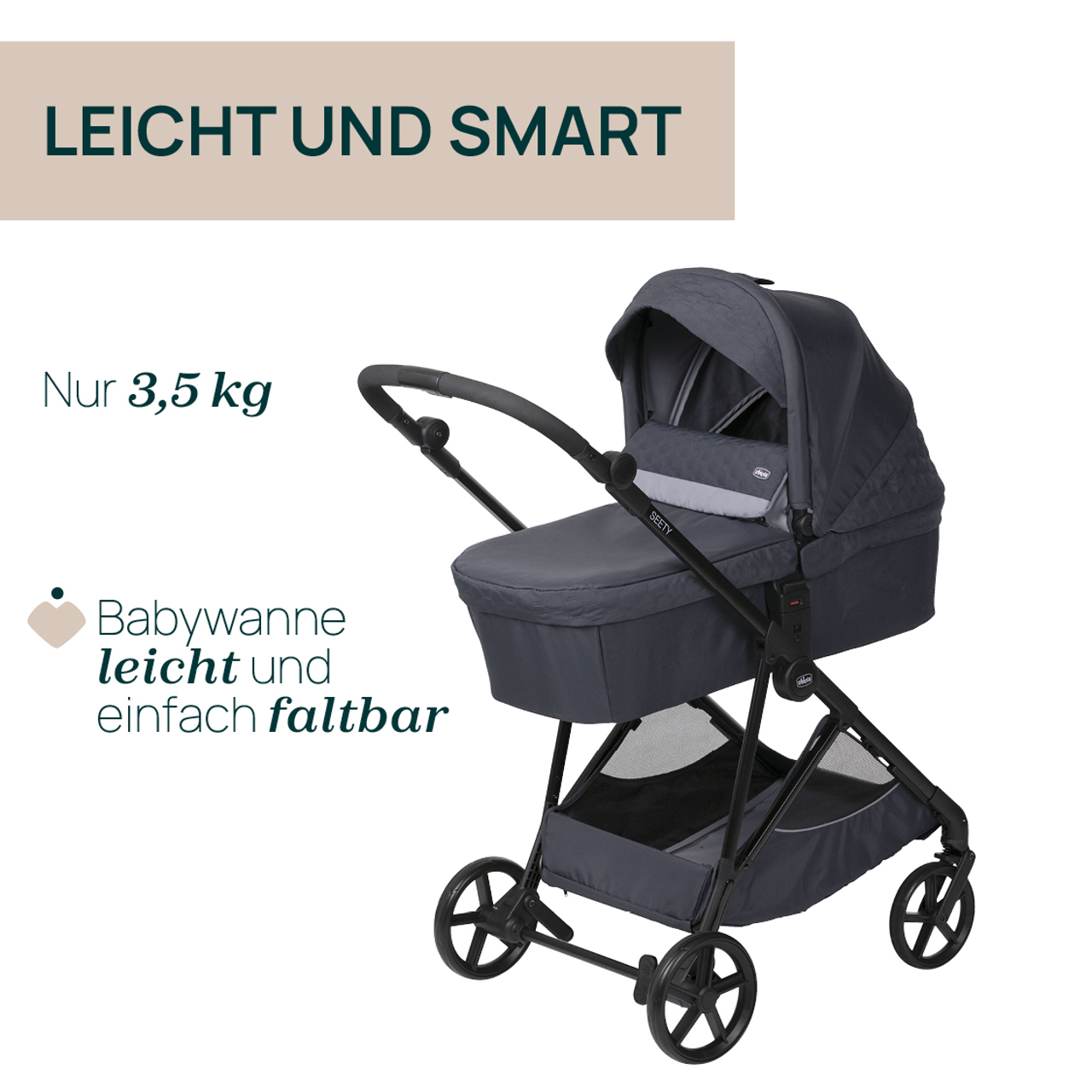 Seety, modularer Kinderwagen null - 14