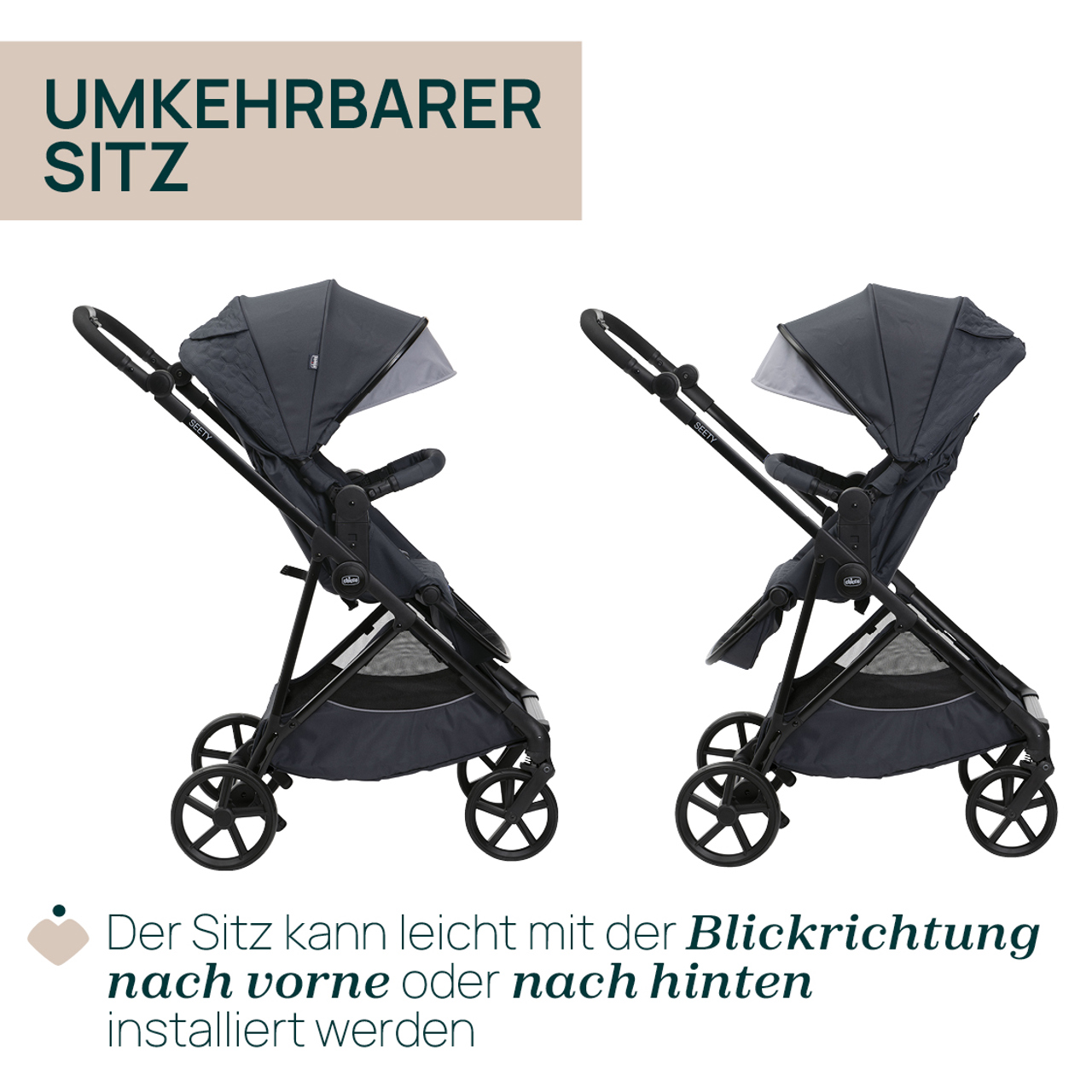 Seety, modularer Kinderwagen null - 3
