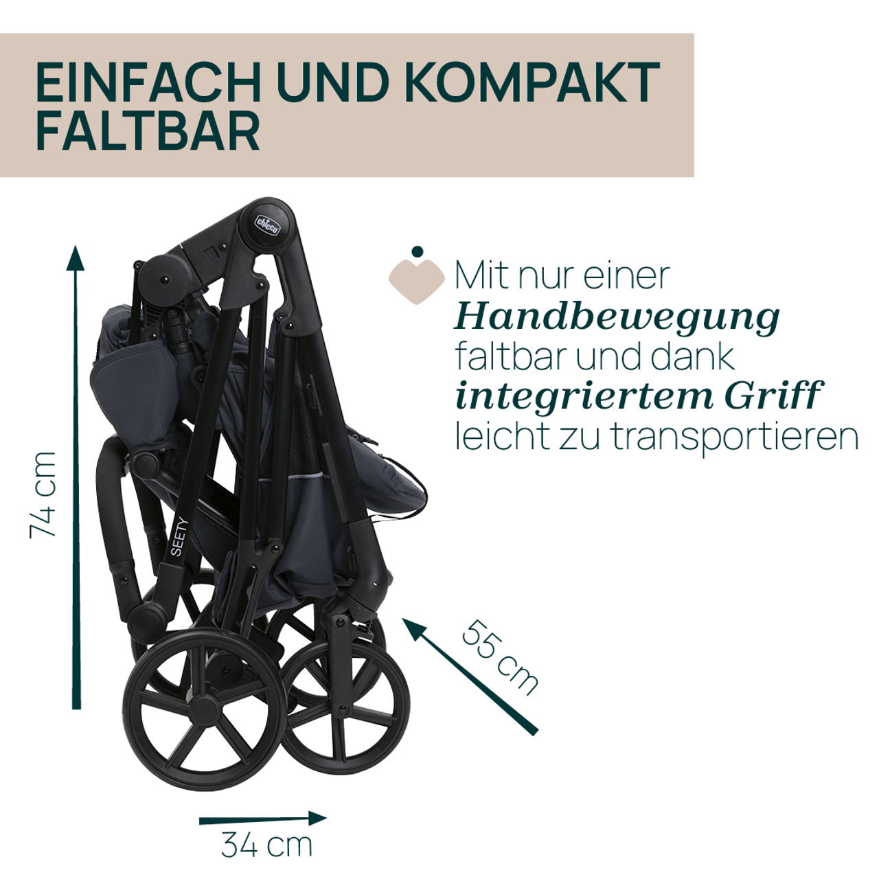 Seety, modularer Kinderwagen null - 5