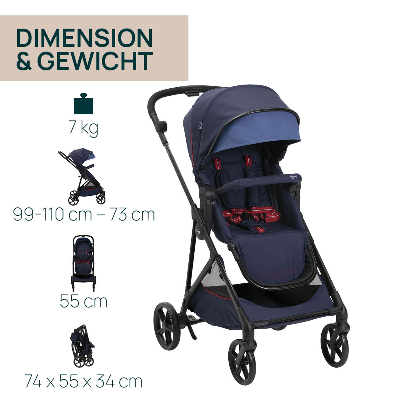 Seety, modularer Kinderwagen null - 11